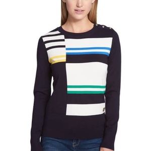NWOT Tommy Hilfiger Color-Block Sweater in Navy